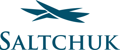 Saltchuk logo with blue stylized bird design, representing transportation and logistics services.