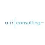 aiir consulting LLC logo, blue text on white background, business branding, 300x300 pixels, professional consulting services.