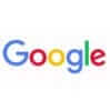 Google logo in colorful letters on a white background, small size.